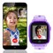 Смарт часы Q500 с видео-звонком, фиолетовые - фото 5518